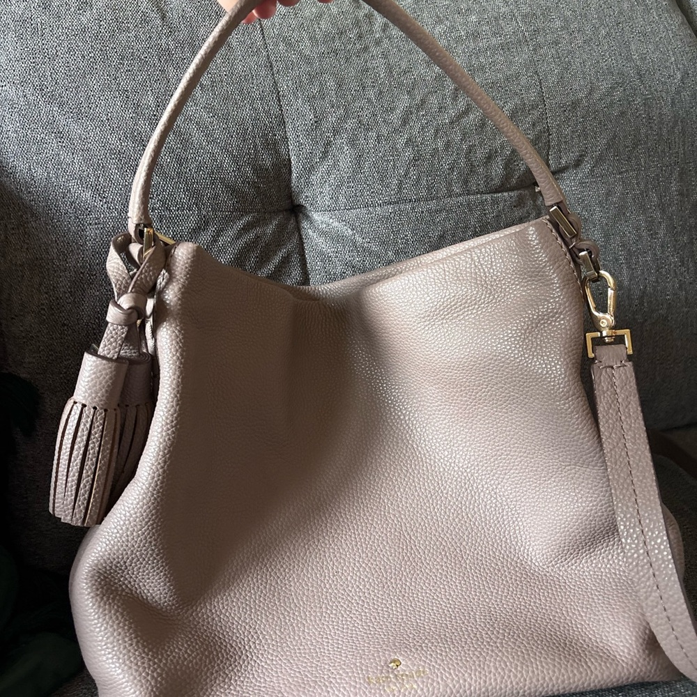 Kate Spade Lavender Leather Hobo Bag